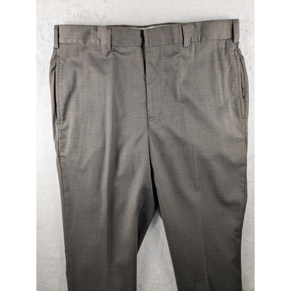 Brooks Brothers Milano Fit‎ Wool Dress Pants Reda Flexo Gray W32/28
